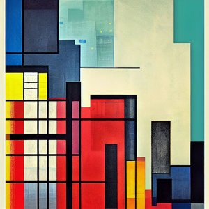 Architektonische geometrische Abstraktionen