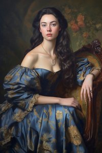 Schöne Dame, Vintage-Porträt