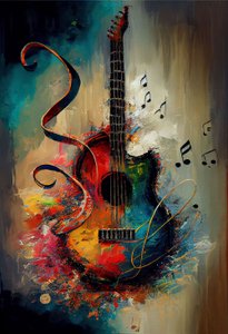 Symphonie in Farbe: Abstrakte Kunst inspiriert von Musik