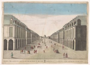 Ansicht eines Platzes in Sankt Petersburg