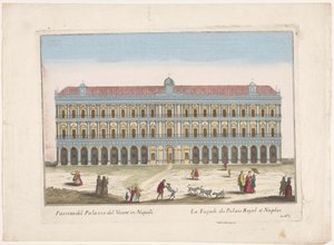 Ansicht des Palazzo Reale in Neapel