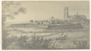 Ansicht von Harderwijk, 1672 von frères Moreau