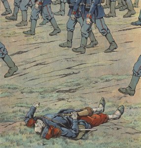 Frankreich von den Preußen überfallen von pseudonym for Onfray de Breville Jacques Job