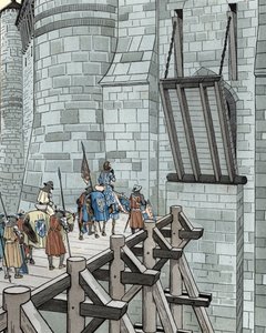 Hundertjähriger Krieg: Philippe VI. von Valois bittet um Asyl im Château de Broye (1346)