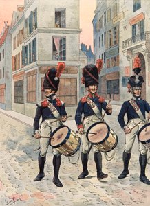 Uniform der französischen Truppen zu allen Zeiten: Trommler der Nationalgarde von Paris (1814 - 1815)
