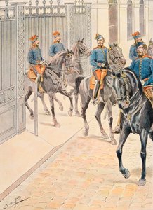 Uniformen der französischen Truppen zu allen Zeiten: Hundert Gardes (Zweites Kaiserreich) von pseudonym for Onfray de Breville Jacques Job