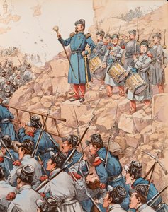 Der Tambourmajor unter Napoleon III. (1808-1873) von pseudonym for Onfray de Breville Jacques Job