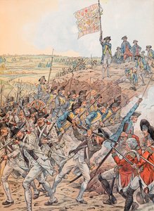 Jacques Marie Gaston Onfroy de Breville dit JOB (1858-1931) - Die Franzosen während der Schlacht von Yorktown im Oktober 1781 während des Unabhängigkeitskrieges, Privatsammlung