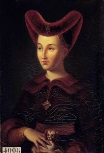 Porträt von Margarete von Bayern, Herzogin von Burgund (1363-1423) von vincent Nicolas Raverat