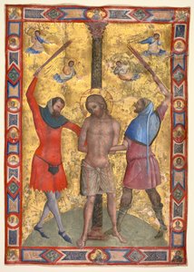Miniatur aus einer Mariegola: Die Geißelung von workshop of Lorenzo Veneziano