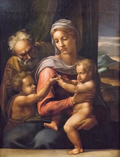 Heilige Familie mit Johannes dem Täufer von (1509 66) Daniele da Volterra