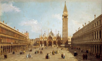Ansicht des Markusplatzes in Venedig von Canaletto