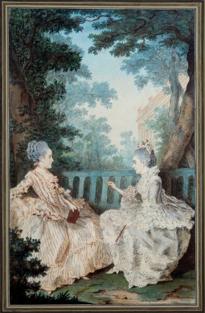 Madame de Breget und Madame de Cassine von Carmontelle