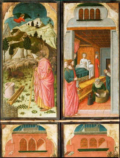 12 Szenen aus dem Leben der Jungfrau Maria von (active c.1463-c.1490) Master of Wilten