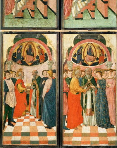 12 Szenen aus dem Leben der Jungfrau von (active c.1463-c.1490) Master of Wilten
