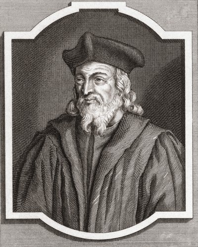Hieronymus von Prag. Porträt. 18. Jahrhundert von (after) Dutch School