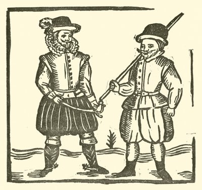 Illustration für The Roxburghe Ballads (Holzschnitt) von (after) English School
