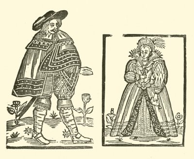 Illustration für The Roxburghe Ballads (Holzschnitt) von (after) English School