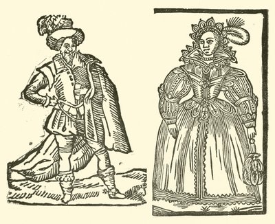 Illustration für The Roxburghe Ballads (Holzschnitt) von (after) English School