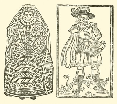 Illustration für The Roxburghe Ballads (Holzschnitt) von (after) English School