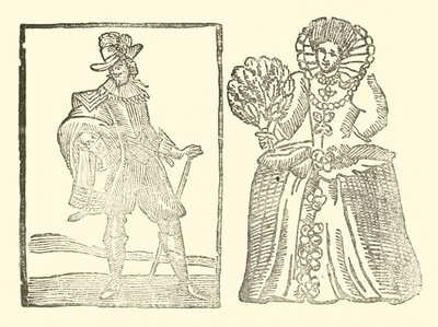Illustration für The Roxburghe Ballads (Holzschnitt) von (after) English School