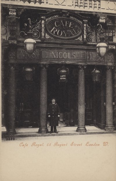 Cafe Royal, 68, Regent Street, London, West von (after) English photographer
