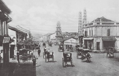 Singapur: North Bridge Road von (after) English photographer