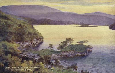 Oberer See und Inseln, Killarney, über Holyhead und Dublin von (after) English photographer