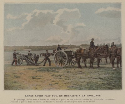 Nach dem Schuss, Rückzug zur Verlängerung (koloriertes Foto) von (after) French Photographer