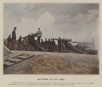 155-mm-Batterie von (after) French Photographer