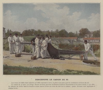 95-mm-Kanone absenken von (after) French Photographer