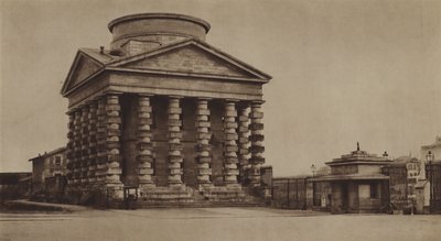 Die Barriere von Etoile im Jahr 1860, mit dem Zollpavillon von Ledoux von (after) French Photographer