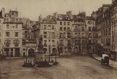 Der Place Dauphine, teilweise abgerissen im Jahr 1875 von (after) French Photographer