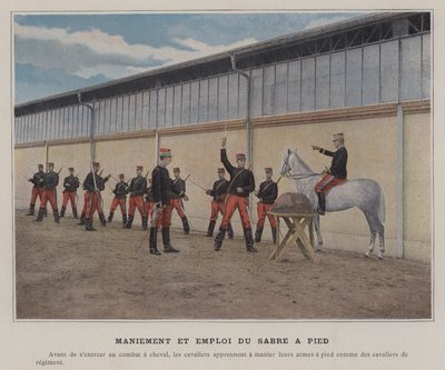 Handhabung und Gebrauch des Säbels zu Fuß von (after) French Photographer