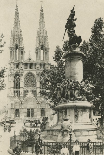 Marseille: Les Reformes und das Monument des Mobiles (s/w Foto) von (after) French Photographer