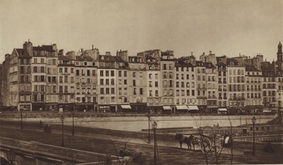 Quai Le Pelletier um 1855, jetzt Teil des Quai de Gesvres von (after) French Photographer