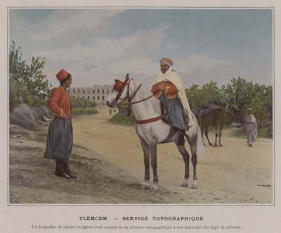 Tlemcen, topografischer Dienst von (after) French Photographer