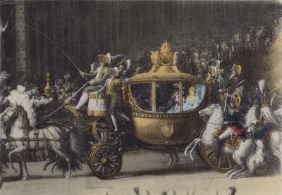 Hochzeitskutsche von Napoleon I, 2. April 1810 von (after) French Photographer