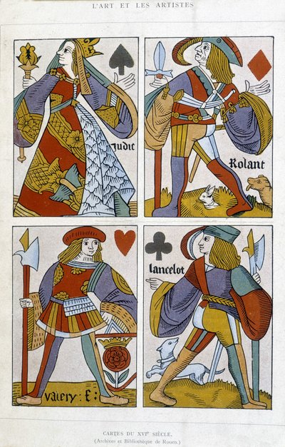 Spielkarten aus dem 16. Jahrhundert von (after) French School