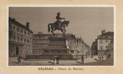 Orleans: Place du Martroi von (after) French School