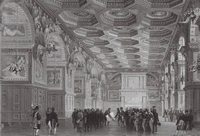 Der Palast von Fontainebleau von (after) French School