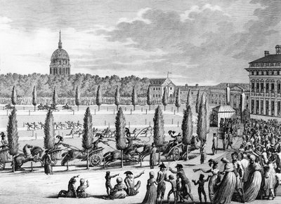 Französische Revolution: Fest der Gründung der Republik am 1. Vendémiaire Jahr V (22. September) von (after) Girardet