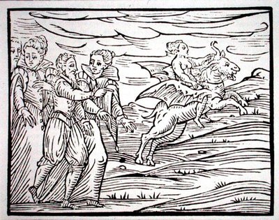 Hexe auf einem teuflischen Ziegenbock, Kopie einer Illustration aus 