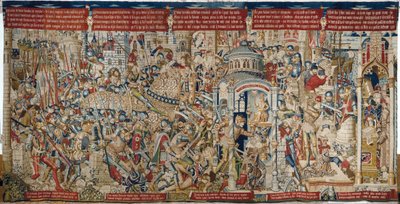 Der Trojanische Krieg: Die Zerstörung von Troja, ca. 1470 von (fl.1450 75) Master of Coetivy
