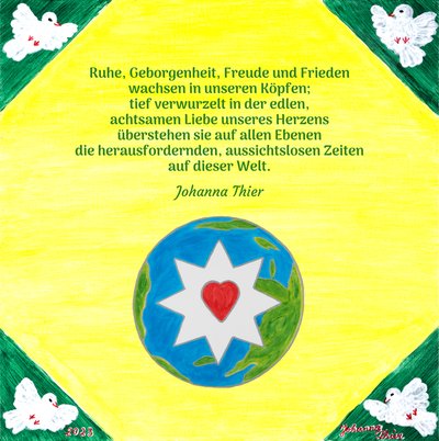 Ruhe, Geborgenheit, Freude und Frieden - Version 2 von Johanna Thier