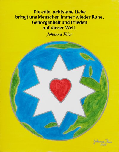 Der friedenbringende Stern der edlen, achtsamen Liebe von Johanna Thier