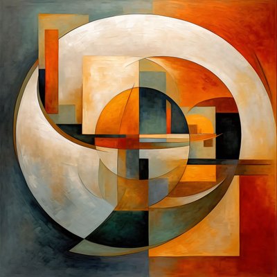 Rot Gelb Blau Kreis, Leinwand Wandkunst Modern Abstrakt Home Decor von F. Abderrahim