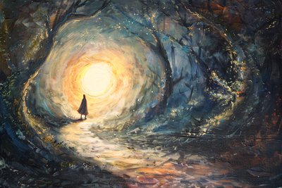Der Sonne zugewandt, abstraktes Gemälde, Wandkunstdrucke auf Anfrage von F. Abderrahim