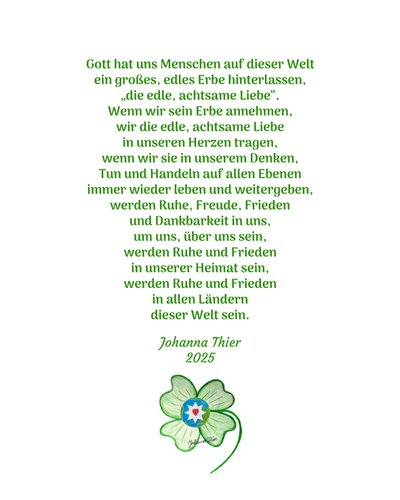 Die edle, achtsame Liebe vereint und bringt Frieden auf dieser Welt von Johanna Thier