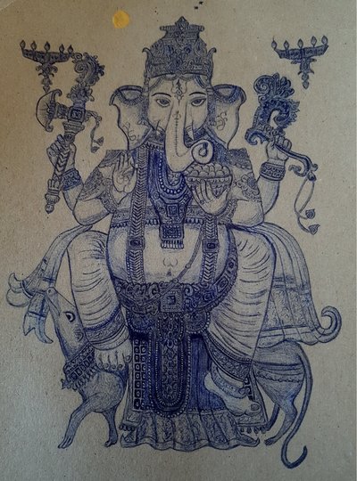Ganesha reitet auf Vahana. von Andy Schweigard